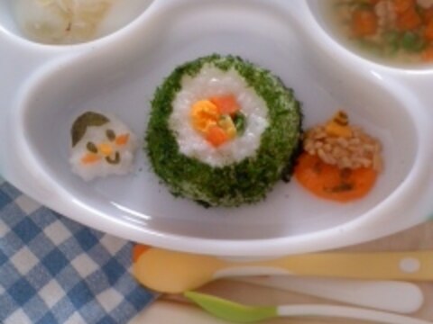 *:☆ 離乳食・節分恵方巻きプレート ☆:*